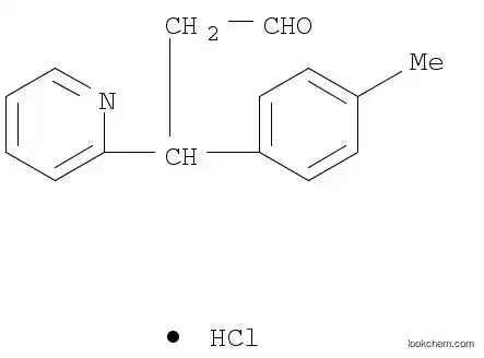 Molecular Structure of 1187944-89-3 (2-Pyridinepropanal, β-(4-methylphenyl)-, hydrochloride (1:1))